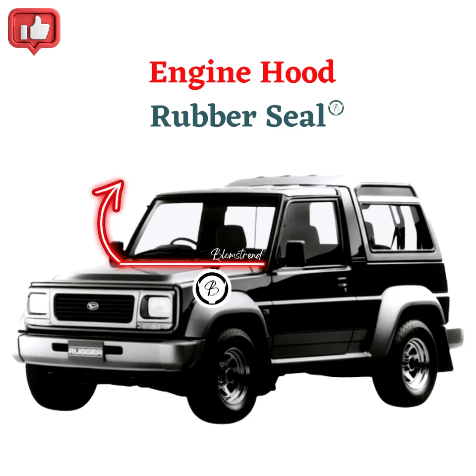 Sello de goma para capó del motor Daihatsu Taft Rocky Rugger Fourtrak F70 F73 F75 F78 Foto 1 de 4