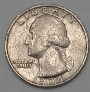 1978 no mint mark,Washington Quarter Rim Ridge Error Smooth Edge No Ridge error. - Picture 1 of 8