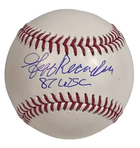 JEFF REARDON SIGNED  BASEBALL W/ "87 WSC" INSCRIPTION - BECKETT WITNESSED COA - Picture 1 of 2