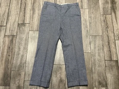 Pantalones Brooks Brothers Vintage “346” Lana Elástica Gris Arenque Para Hombre 38x29 Foto 1 de 4