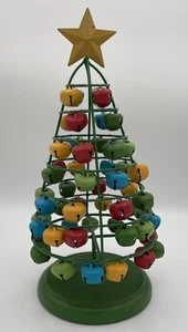 Vintage Metall Jingle Bell Tischplatte Weihnachtsbaum rustikal Bauernhaus Dekor 13" - Bild 1 von 4