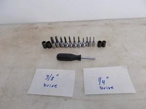 Snap on Tools used, Save 50% or more, Free Shipping, 16 pieces Allen sockets - Picture 1 of 1