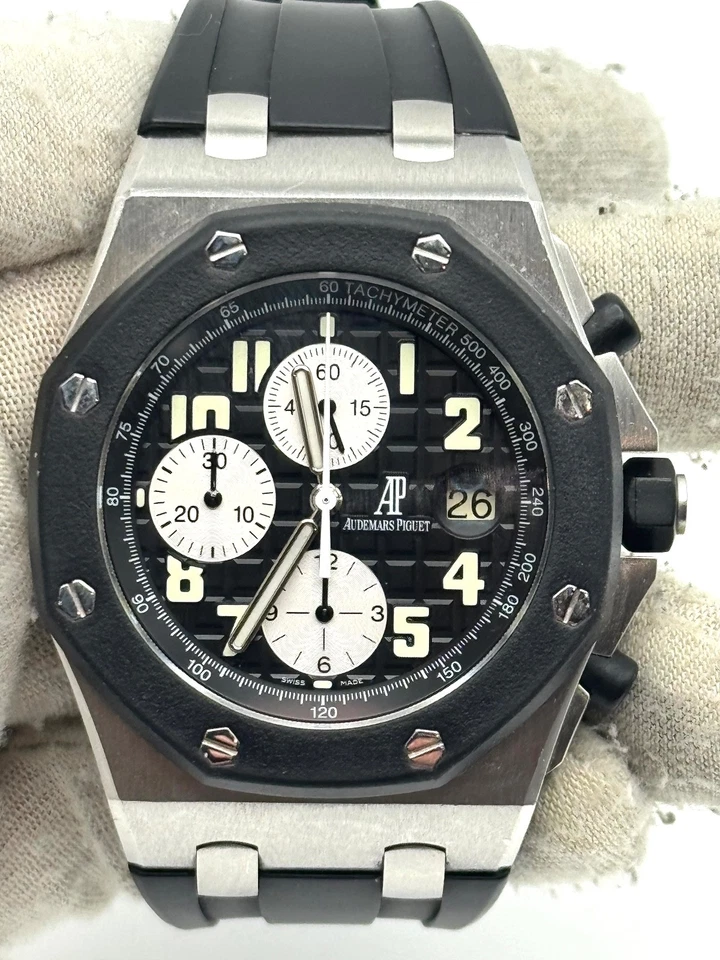 eBay Live - Audemars Piguet Royal Oak Offshore 42 mm esfera negra 25940SK Foto 1 de 1