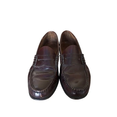 Weejuns GH Bass Co Burgundy Leather Penny Loafers Womens 10D - Image 1 of 4