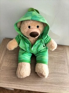 Teddy Bears Clothes Green Dinosaur Sleeper Pjs Fits 16"/40cm Build A Bear - Picture 1 of 2