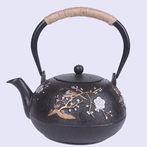 Cast Iron Teapot Traditional Tea Kettle 1200ml Durable Material for Leaf Loose - Picture 1 of 3
