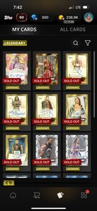 Topps Slam Digital 16 Card Legendary Lot Toopss - Picture 1 of 2