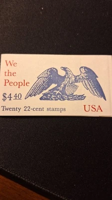 Scott #2359A, M/F/NH, We the People, Book of 20, 22cent stamps, BC37 - Image 1 of 3