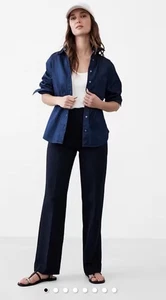Neu mit Etikett Banana Republic Damen gerade Pull-On Ponte Hose adrette marineblau XXS Petite - Bild 1 von 5
