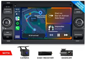 CAM+DVR+DAB+Eonon FDX7 7"IPS Android Auto 14 Autoradio GPS Navi CarPlay Für Ford - Bild 1 von 20