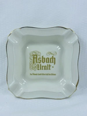 De colección. Cenicero Asbach Uralt Brandy Alemán - Borde Dorado - Porcelana Thomas Alemania Foto 1 de 4