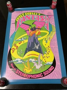 Vintage 1970 Disney Movie Poster - Fantasia - One Sheet - Picture 1 of 9