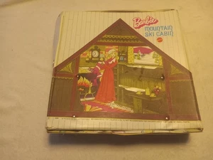 Vintage Barbie Mountain Ski Cabin Pop-Up Spielset Mattel 1972 siehe Fotos - Bild 1 von 12
