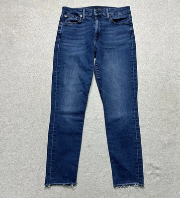 Pantalones de mezclilla Joes para mujer 29 impecables Charlie tiro alto ajustados tobillo deshilachado dobladillo elástico Foto 1 de 4