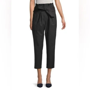 IRO Alper Wool Blend Cropped Paperbag Dress Pants Charcoal Grey Size EU 40 US 8 - Picture 1 of 7
