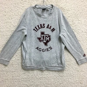 Adidas Texas A&M Aggies Sweater Extra Large Adult Gray Pullover Football Womens - Picture 1 of 12