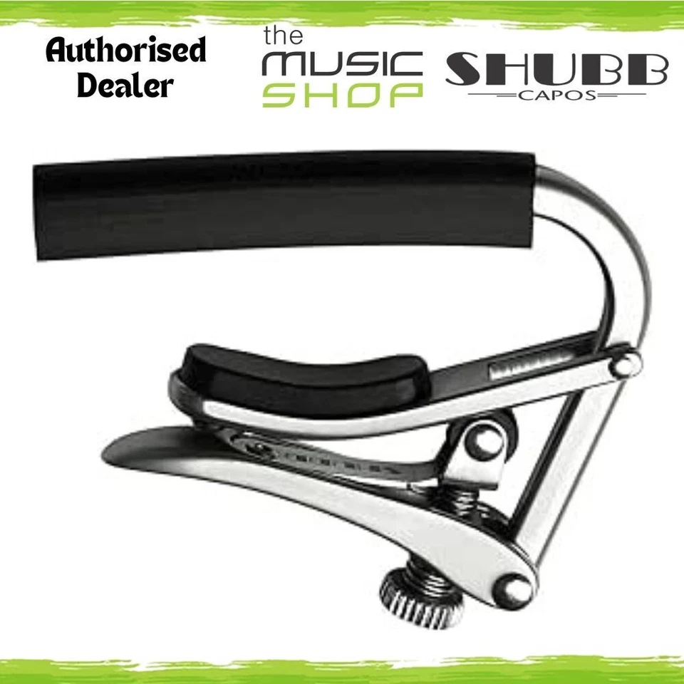 Shubb C1N Standard Steel String Guitar Capo, Brushed Nickel, Acoustic & Electric - image 1 of 1