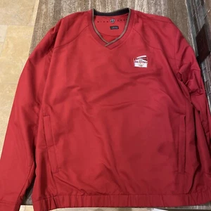 Nike Golf USA Olympics Beijing 2008 Mens Large Red Windbreaker NBC - Picture 1 of 9