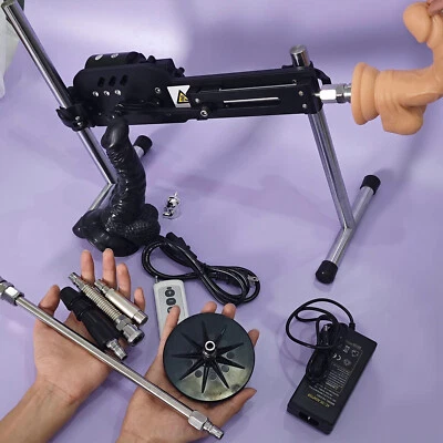 New Jessky Premium Sex Machine Remote Control Adult Sex Toys w 6 Attachments US - Image 1 of 4