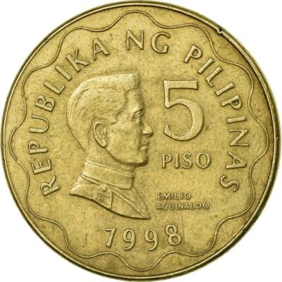 Philippines 5 Piso Coin KM272 1995 - 2017 - Image 1 of 4