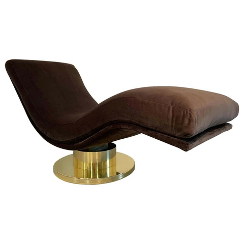 Milo Baughman For Thayer Coggin Swivel ‘Wave’ Chaise Lounge Cover