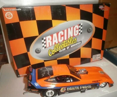 NHRA RCCA 1/24 JOHN FORCE AUTOGRAPHED 1978 BRUTE FORCE ORANGE MONZA 1/5000 #2182 - Image 1 of 4