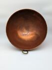 Vintage Copper Patina Mixing Whisking Bowl With Brass Ring Handle 10"
