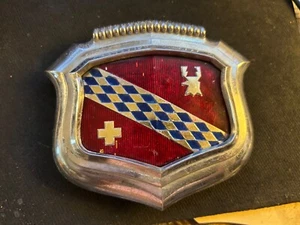 1950 BUICK OEM Hood Emblem Badge Chrome Bezel #1339347 - Picture 1 of 9