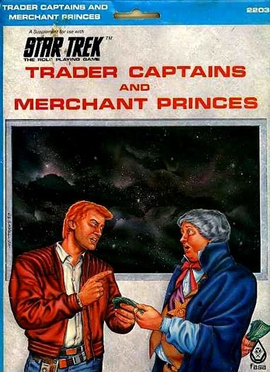 STAR TREK TRADER CAPTAINS AND MERCHANT PRINCES VF! In Folder FASA Supplement TOS - Image 1 of 1