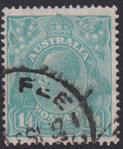 1/4 KING GEORGE V SMALL MULTIPLE WMK PERF 13.5X12.5 - FINE USED (A24910) - Picture 1 of 1