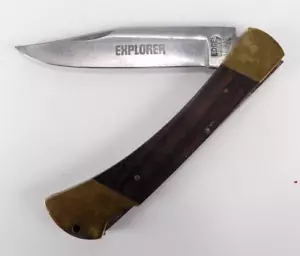 Explorer Edgemark Knife Locking Folding Vintage 11-312 Japan 440 Stainless Steel - Picture 1 of 9
