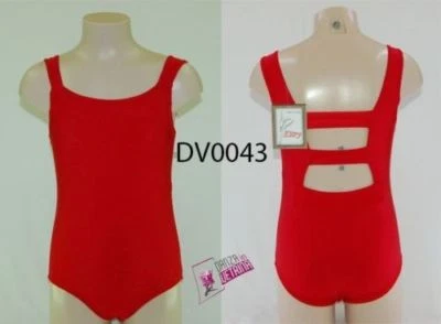 BODY DANZA A CANOTTA CON FIANCHINI E SCOLLO PARTICOLARE DV0043 DANZA CLASSICA - Immagine 1 di 3