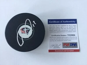 Ryan Johansen Signed Autographed Columbus Blue Jackets Hockey Puck PSA DNA COA b - Picture 1 of 3