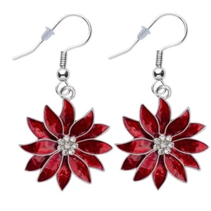 Poinsettia Pierced Earrings - Picture 1 of 1