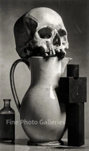 1980/91 Vintage IRVING PENN Human Skull Pitcher Still Life Quadritone Photo Art - Picture 1 of 1