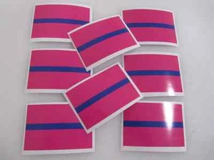 8 PINK Thin Blue Line Sticker Decals 4 Wives Sisters Moms Daughter Girlfriends - Picture 1 of 3