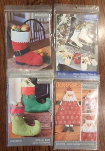 Indygo Junction Crossroads Xmas Boot Pillow Advent Calendar Sewing Pattern Lot - Picture 1 of 9