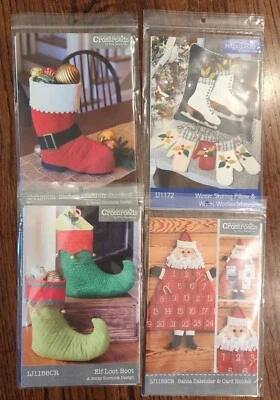 Indygo Junction Crossroads Christmas Boot Pillow Advent Calendar Pattern Lot - Image 1 of 4