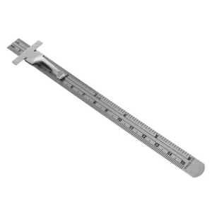 6" Stainless Steel Pocket Rule Handy Ruler Metric Graduation High Precision - Picture 1 of 7