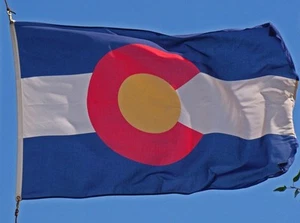 Bandera del Estado de Colorado 3x5 ft DOBLE CARA mejor calidad vendedor de EE. UU. - Imagen 1 de 3