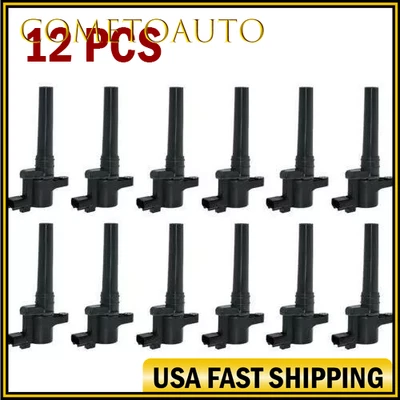 12 pcs Ignition Coils For Aston Martin DBS DB9 Rapide Virage 4G43-12A366-AA - Image 1 of 4