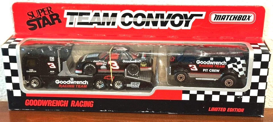 Matchbox Super Star Dale Earnhardt #3 Goodwrench Team Convoy Transporter #054/SC - Image 1 of 1