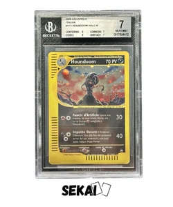 POKEMON BGS 7 HOUNDOOM H11/H32 HOLO AQUAPOLIS ITALIANO NEAR MINT 2003 - Imagen 1 de 3