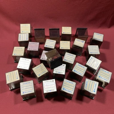 Lot Of 27 Slide Cube Small Plastic Boxes For Slides By Bell And Howell - Image 1 of 4