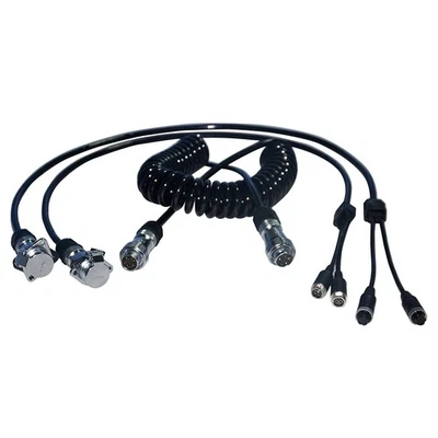 2AV Input Trailer Cable Connector Receptacle Kit For Rear View Backup Camera - Image 1 of 4