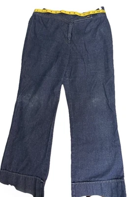 Женские темно-синие брюки Metro Style с дизайном на двойной пуговице размер 12 P - Изображение 1 из 4