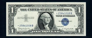 ⭐️$1 1957-B Silver Certificates Blue Seal UNC STAR Free Shipping (B192) - Picture 1 of 2