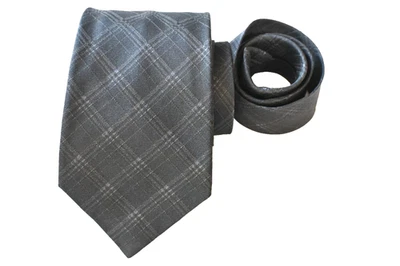 JOHN VARVATOS MEN'S TIE GRAY/PLAIDS & CHECKS  Width: 3.75" Length: 58" - Image 1 of 3
