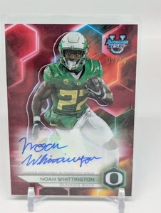 NOAH WHITTINGTON 2023 BOWMAN UNIVERSITY BEST RED REFRACTOR AUTO /10 - Picture 1 of 2