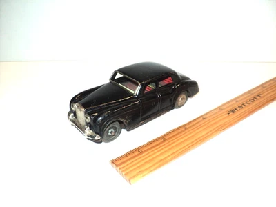 Rolls Royce Tin Friction Car Silver Cloud Made in Japan Black Toy 5.5" L Vintage - Image 1 of 4
